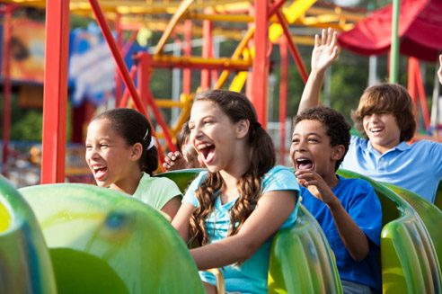 Kids on a Roller Coaster